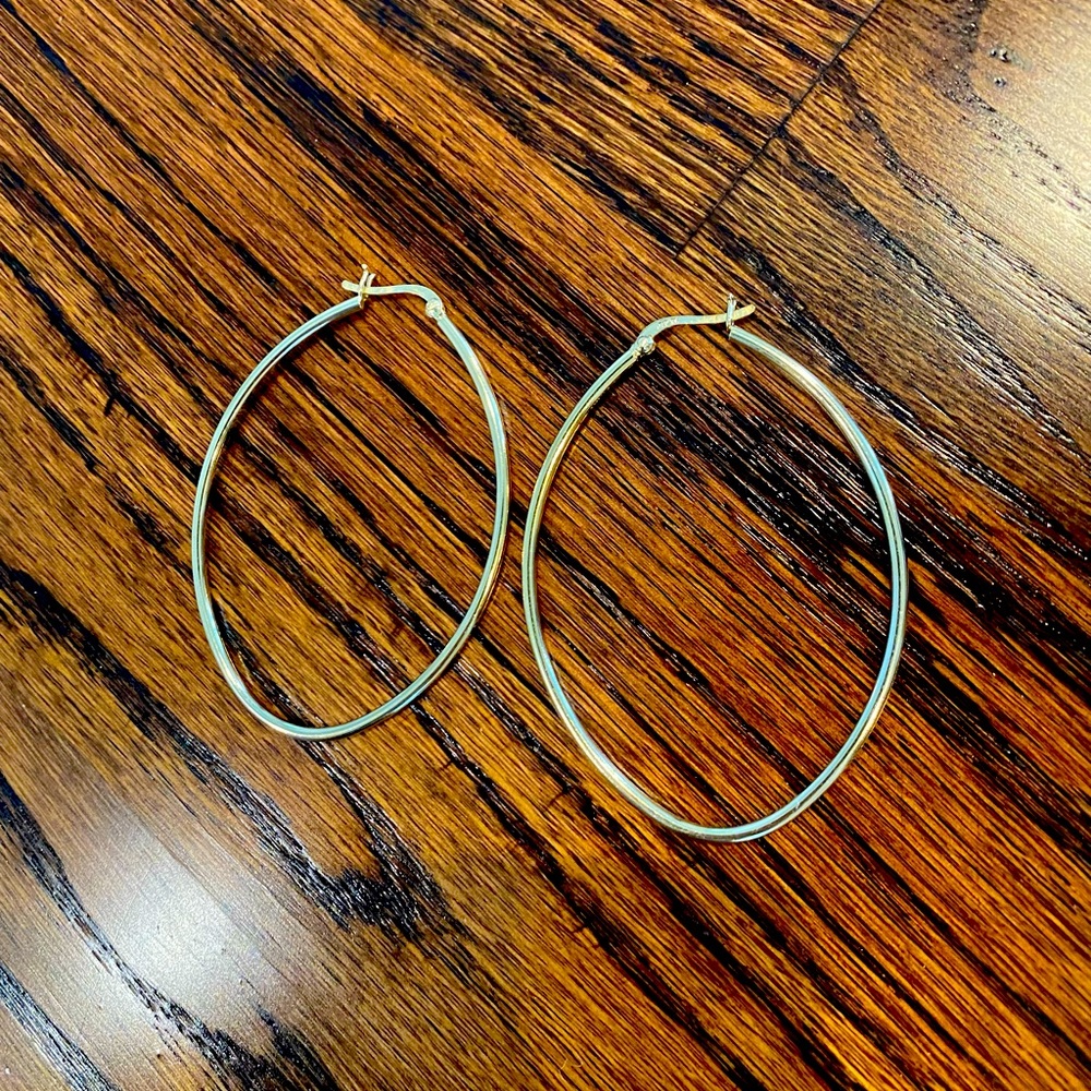 Costume gold hoop earrings